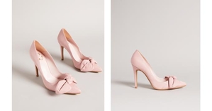 Chaussures à Talons Ted Baker Moire Satin Bow Court Rose Femme | RBO-05843125